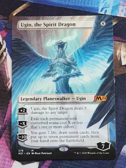 MTG - Core Set 2021 - Ugin, The Spirit Dragon Borderless NM - Image 1