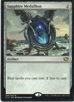 MTG: Commander 2014: Sapphire Medallion: Lightly Played Condition - Image 1