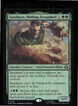 Sandman, Shifting Scoundrel 112 Marvel's Spider-Man Magic: The Gathering Foil NM - Image 1