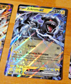 POKEMON FOUDRE NOIRE CARD HOLO CARTE ZEKROM EX 034/086 BLK FR BLK EV10.5 FR NM - Image 1