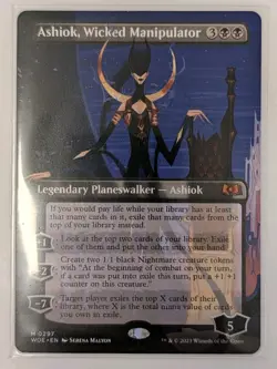 Ashiok, Wicked Manipulator (Borderless) Wilds of Eldraine - MTG MYTHIC - Image 1