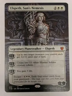 Elspeth, Sun's Nemesis (Borderless) Theros Beyond Death - MTG MYTHIC - Image 1