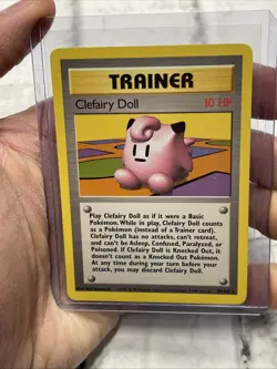 Clefairy Doll 070/102 Pokemon TCG WOTC Base Set Rare NM Vintage Pokemon Card Vtg - Image 1