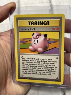 Clefairy Doll 070/102 Pokemon TCG WOTC Base Set Rare NM Vintage Pokemon Card Vtg - Image 2
