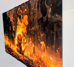 Charmander CCG Playmat - Pokemon Charmander TCG Playmat - TCG 24x14in Brand New - Image 4