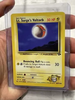 Pokemon TCG - Lt. Surge's Voltorb 86/132 Gym Challenge Regular Unlimited NM Vtg - Image 2