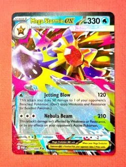 Mega Starmie ex 021/088 Double Rare Perfect Order Pokemon TCG NM - Image 1