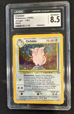 1999 Pokemon Jungle Clefable Holo CGC 8.5 #1/64 - Image 1
