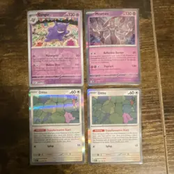 Pokemon TCG Shining Fates Gengar Mewtwo Ditto Lot of 4 Holo English - Image 1