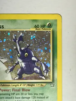Heracross Holo Rare 1st Edition Neo Genesis 6/111 Pokemon TCG HP DAMAGE SEE PICS - Image 5