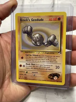 Pokemon Brock's Geodude - WOTC Gym Heroes Common 66/132 Unlimited 2000 NM/MT - Image 2