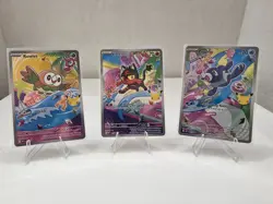 Pokemon First Partner Alola Starters Promo Set Rowlet Litten Popplio 043 044 045 - Image 1