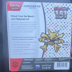Pokemon Scarlet & Violet 151 Alakazam EX Collection Box English 2023 - Image 2