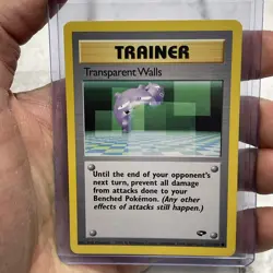 Transparent Walls Common Unlimited Gym Challenge 125/132 Pokemon NM Near Mint - Image 1