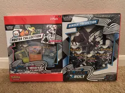1 Black Bolt 1 White Flare Poster + Binder Collection Sam's Club Bundle Sealed - Image 2