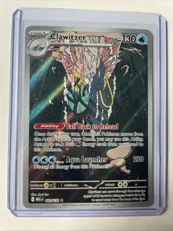 Clawitzer 141/132 Illustration Rare Pokemon Mega Evolution NM - Image 1