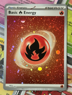 Pokemon 151 - Fire Energy (Cosmos Holo) 002 - Scarlet & Violet - Image 1