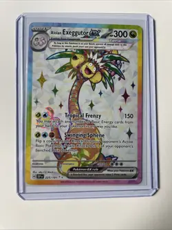Alolan Exeggutor ex 225/191 Illustration Rare Pokemon Surging Sparks NM - Image 1
