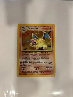 Pokemon Charizard Holo Rare 4/102 Base Set 1995 - Image 1