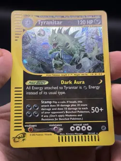 Tyranitar 29/165 Holo Rare Expedition Pokemon English E-reader WOTC MP - Image 3