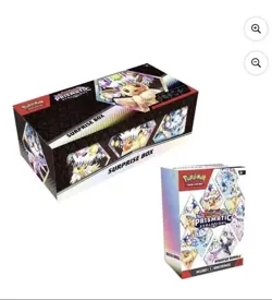 Pokemon Prismatic Evolutions 2 Surprise Boxes & 2 Booster Bundles Lot - Image 1