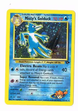 POKEMON GYM CHALLENGE SET - MISTY'S GOLDUCK - HOLO RARE (GTF#57) - Image 1