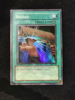 YUGIOH RELOAD SUPER RARE 1ST EDITION NEAR MINT IOC-045 - Image 1