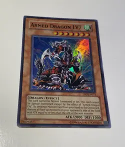 Armed Dragon LV7 DP2-EN012 SUPER Unlimited YuGiOh! FOIL/HOLO Very Light Play - Image 1