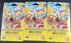 Bandai- One Piece - OP15 - Adventures On Kami's Island - 3 Sleeved Booster Packs - Image 1