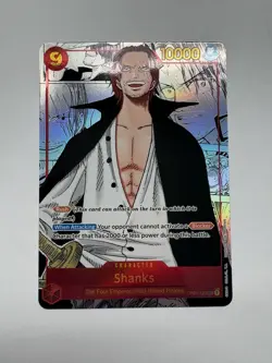 Namco One Piece CCG Shanks Manga Secret Rare Foil OP01-120 Rush - Image 1