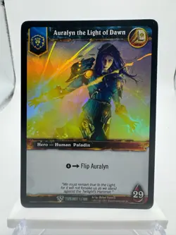 World of Warcraft TCG Twilight Foil Hero Auralyn the Light of Dawn - Image 1