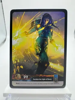 World of Warcraft TCG Twilight Foil Hero Auralyn the Light of Dawn - Image 2