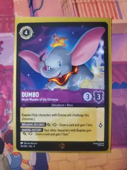 Lorcana Fabled Dumbo Ninth Wonder of the Universe Legendary Non-Foil - Image 1