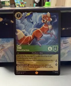 Disney Lorcana Tod Legendary Knows All the Tricks Winterspell 92/204 Non-Foil - Image 1