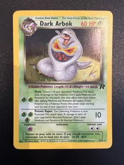 Dark Arbok 2/82 Team Rocket Unlimited 2000 Pokemon Card Holo Rare NM - Image 1