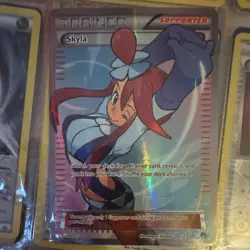 Pokemon Skyla Full Art Ultra Rare Holo Trainer Supporter Breakpoint 122/122 Card - Image 1