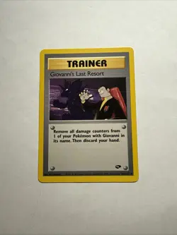Giovanni's Last Resort 105/132 Gym Challenge Regular Pokemon Card - Image 1