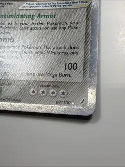 Aggron EX 89/100 EX Crystal Guardians Ultra Rare Holo Pokemon Card 2006. NM - Image 2