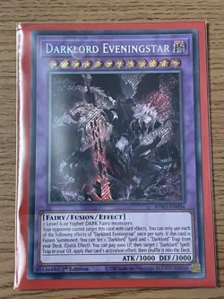 Yu-gi-oh Darklord Eveningstar BPRO-EN036 Secret Rare Mint Card - Image 5