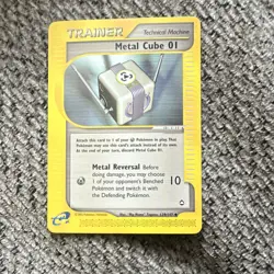 Pokemon Metal Cube 01 Trainer Card Aquapolis 129/147 Nintendo 2002 - Image 1