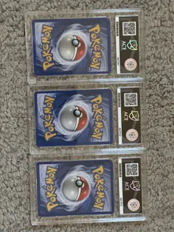 Pokemon Base Set Holo Charizard Blastoise Venusaur ACE Authentic Trio Set - Image 2