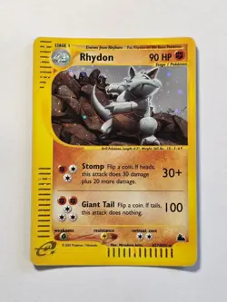 Rhydon H27/H32 Skyridge Rare Holo Pokemon Card WOTC 2003 - Light Play - Image 1