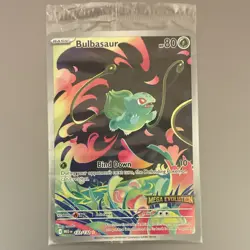 Pokemon Bulbasaur MEGA Evolution Illustration Rare Holo 133/132 80 HP Card - Image 1
