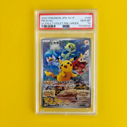 Pokemon Card PSA 10 Pikachu Promo 001/SV-P 2022 Pokemon Scarlet & Violet Japanes - Image 1