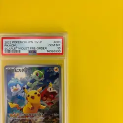 Pokemon Card PSA 10 Pikachu Promo 001/SV-P 2022 Pokemon Scarlet & Violet Japanes - Image 3