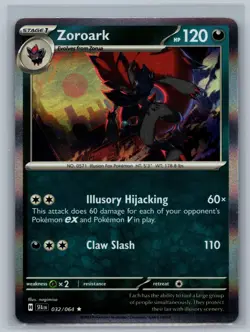 Pokemon TCG Zoroark #032/064 Reverse Holofoil CCG SV: Shrouded Fable - Image 1