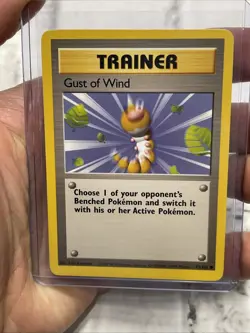Gust of Wind 93/102 Base Set Pokemon Card 1999 NM/MT English Vintage TCG WOTC - Image 1