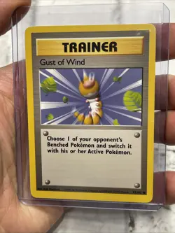Gust of Wind 93/102 Base Set Pokemon Card 1999 NM/MT English Vintage TCG WOTC - Image 2
