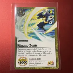 Rare Zatch Bell Card TCG First Edition Gigano Zonis - Image 1