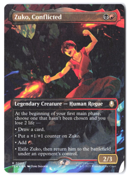 Zuko, Conflicted (Borderless) 302 MTG Avatar TLA NM - Image 1